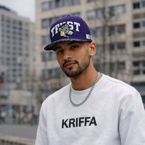 Purple Trust Snapback Cap